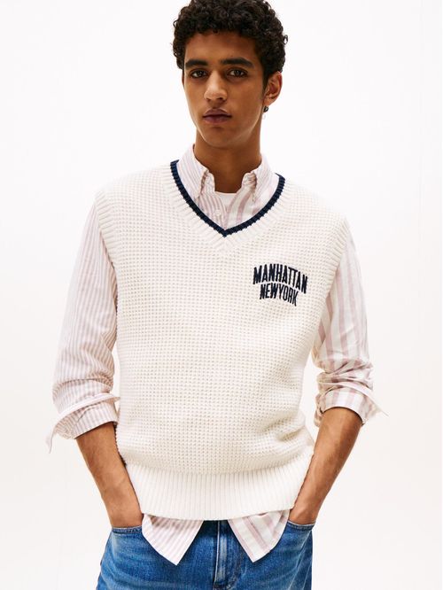 Chaleco Heritage de punto gofrado