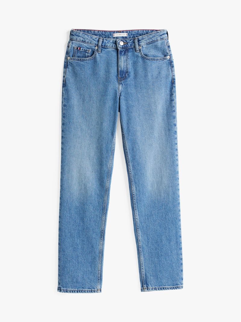 Jeans-rectos-de-talle-medio-desteñidos