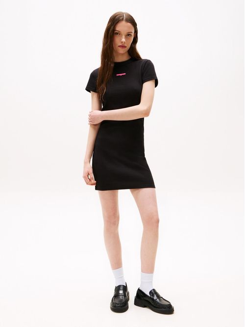 Mini vestido con logo script