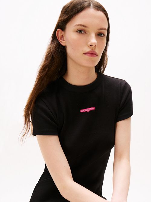 Mini vestido con logo script