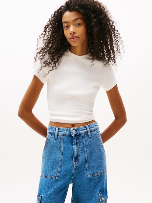 Playera de corte slim con logo