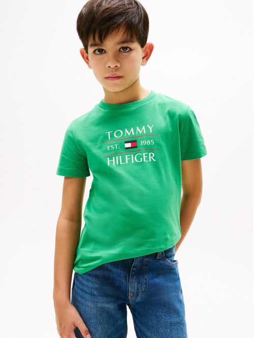 Playera de cuello redondo con logo