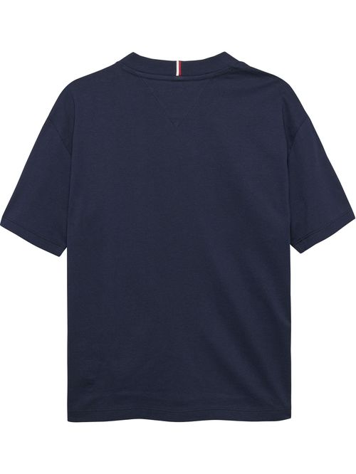 Playera de punto con logo bordado