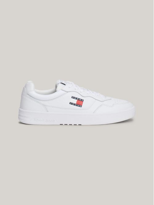 Zapato tenis de Cuero color block