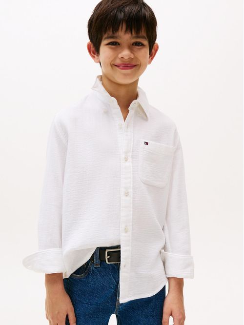 Camisa de manga larga con diseño de textura