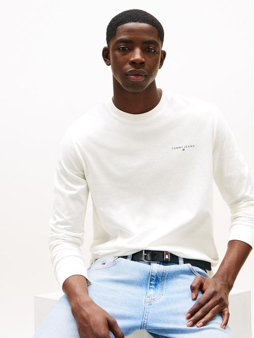 Playera slim fit de manga larga