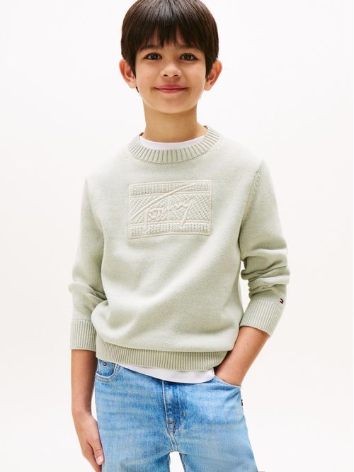 Suéter Signature con logo tonal