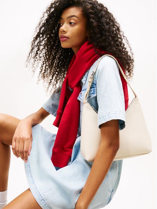 Vestido camisero corto vaquero de corte evasé