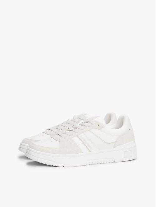 Zapato tenis de mezcla de ante y suela cupsole