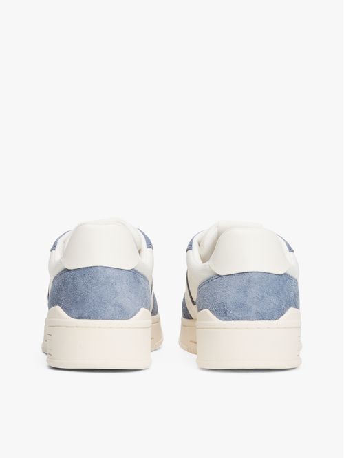 Zapato tenis de mezcla de ante y suela cupsole