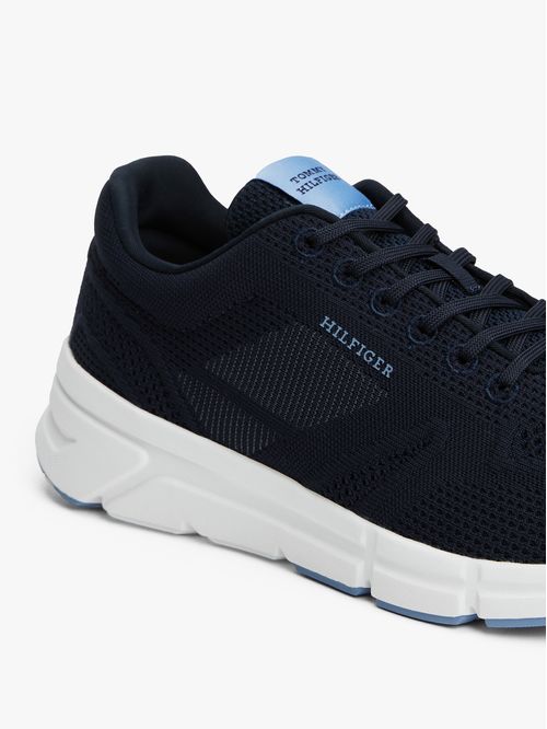 Zapato tenis de running de punto con logo