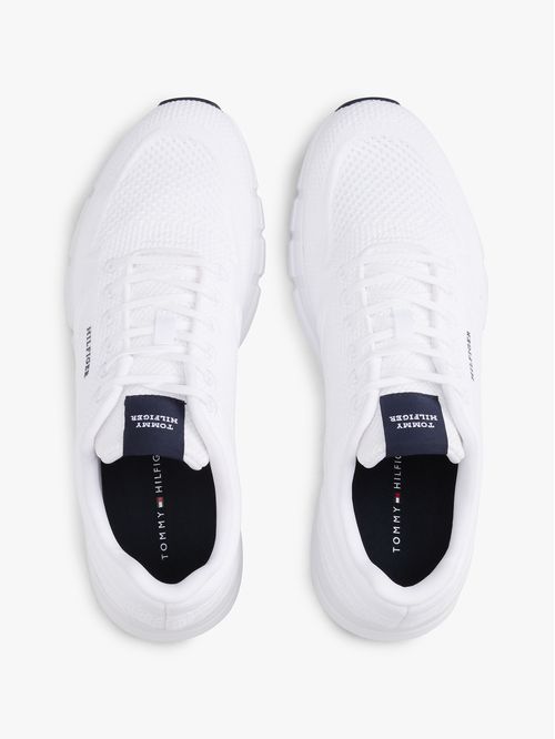 Zapato tenis de running de punto con logo