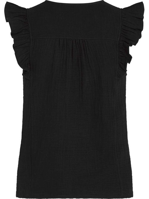 Blusa con tejido de muselina