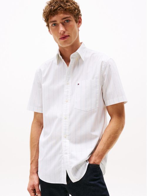Camisa Oxford de manga corta
