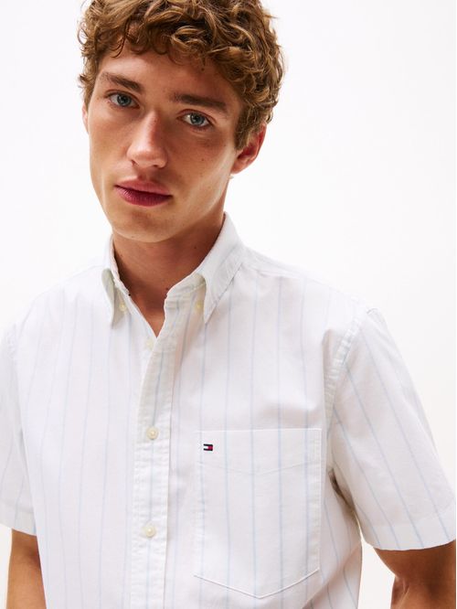 Camisa Oxford de manga corta