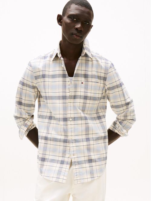 Camisa Oxford de manga larga