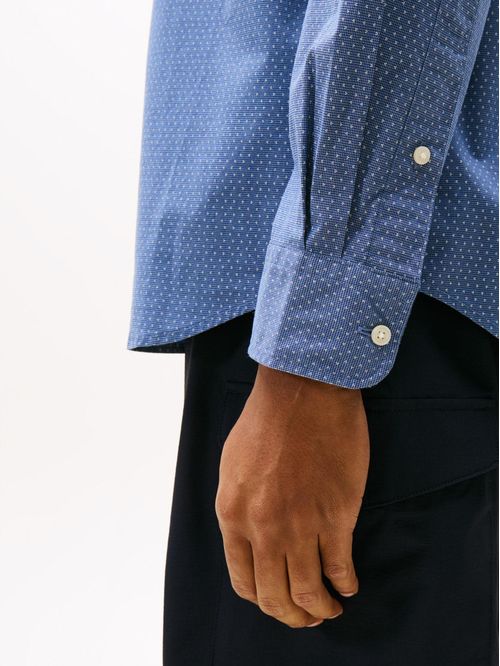 Camisa poplin mini de manga larga