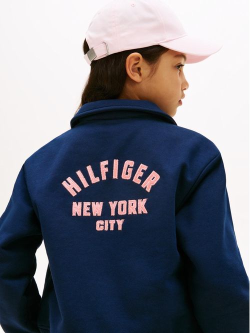 Chumpa bomber de punto con botones