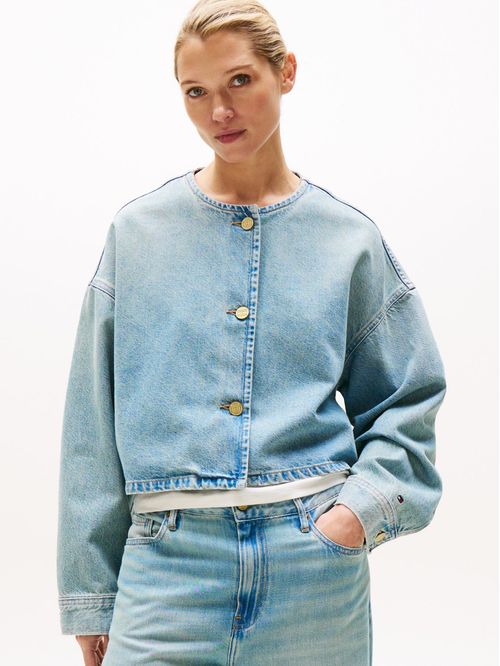 Chumpa denim corta oversize