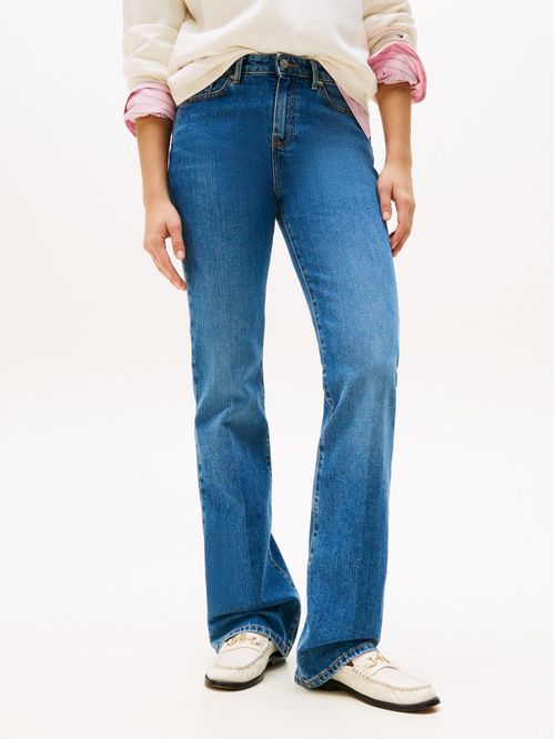 Jeans bootcut de talle medio
