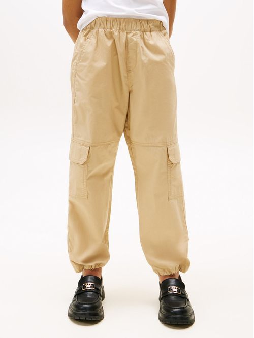 Pantalón cargo holgado con cintura elástica