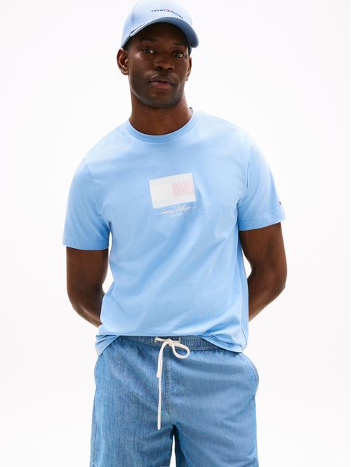 Playera con logo de rayas Ithaca