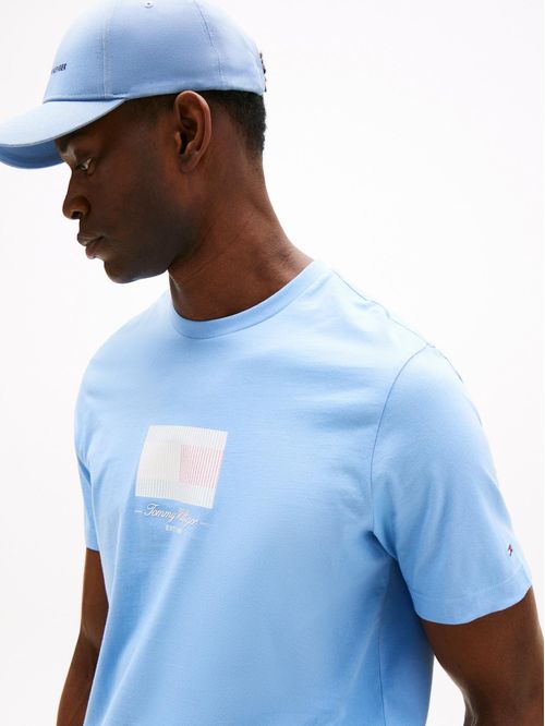 Playera con logo de rayas Ithaca