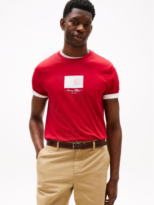 Playera con logo de rayas Ithaca