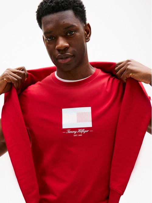 Playera con logo de rayas Ithaca