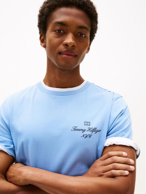 Playera con logo NYC y logo delineado