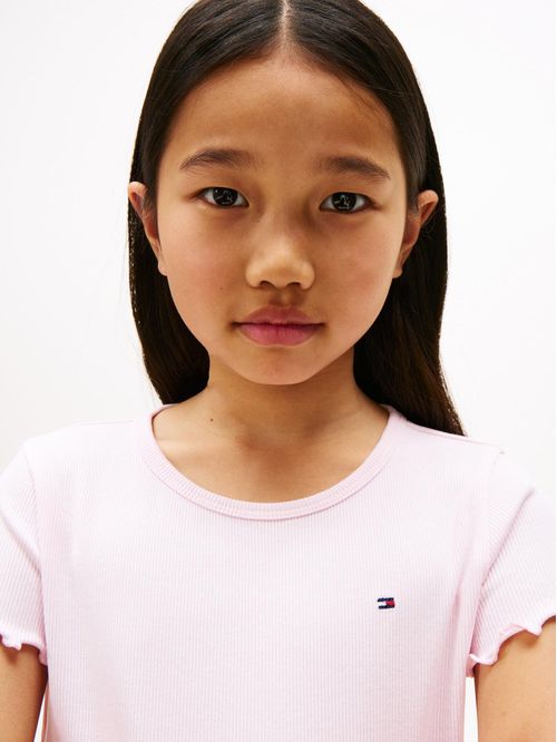 Playera extra slim con volantes