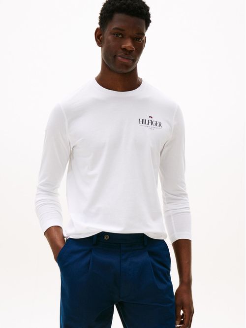 Playera stack manga larga con logo