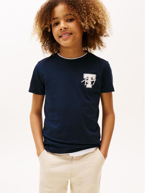 Playera Varsity con logo gráfico