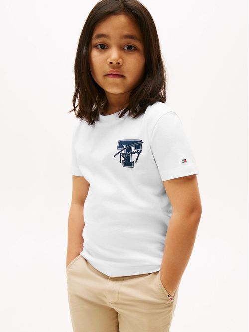 Playera Varsity con logo gráfico