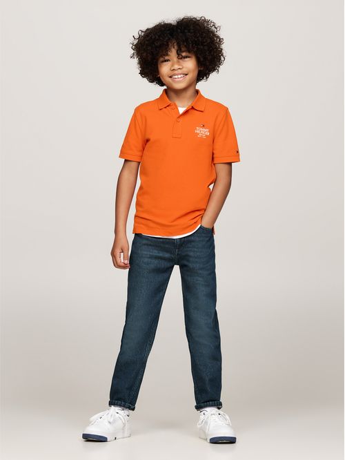 Polo de corte regular con logo