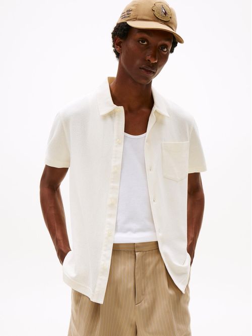 Polo de manga corta y punto calado