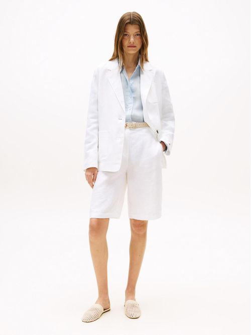 Short en mezcla de lino