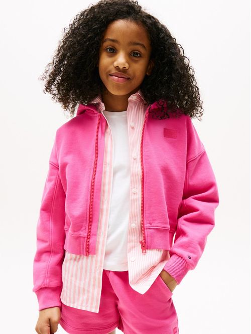 Sudadero con capucha, zipper y corte amplio