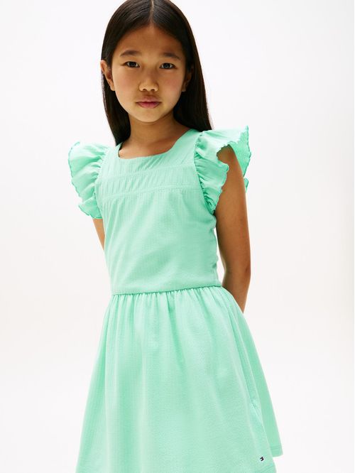 Vestido de punto con textura y vuelo