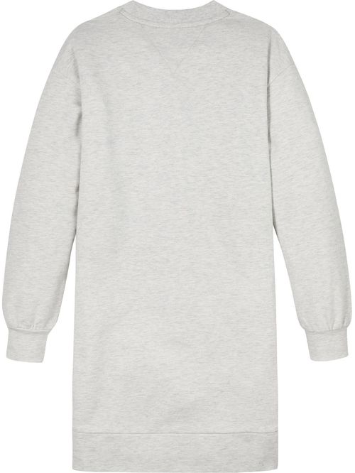 Vestido casual de manga larga con logo