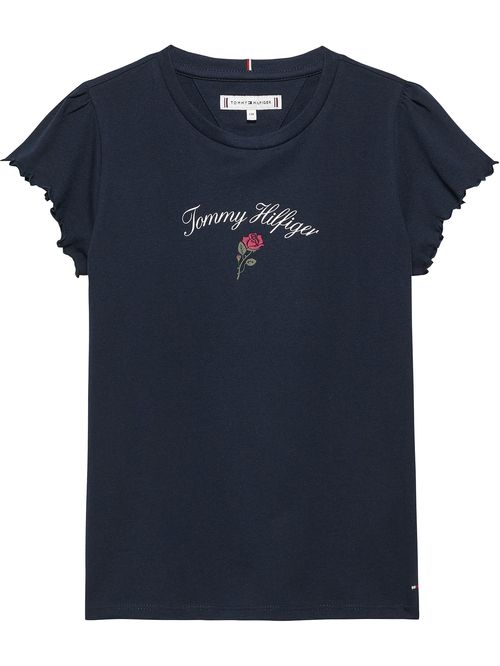 Playera con logo script gráfico