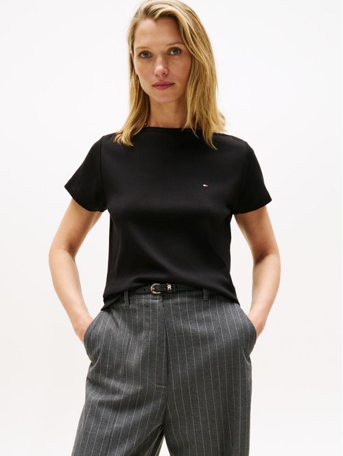 Playera de corte regular con diseño de rayas