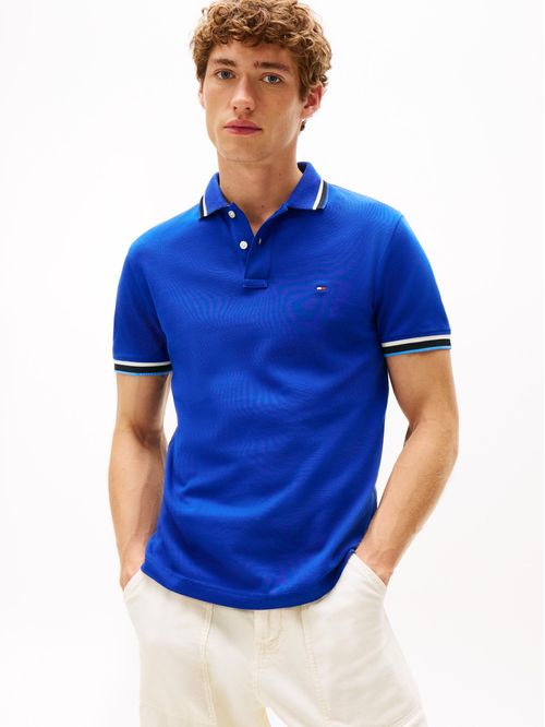 Polo de corte slim con logo