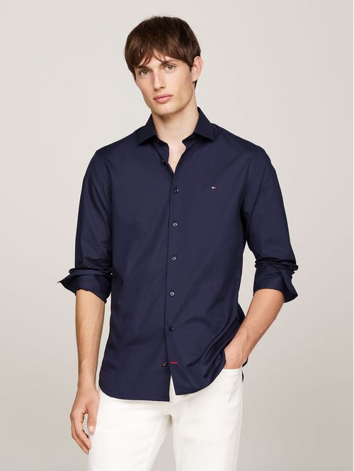 Camisa flex poplin de corte slim