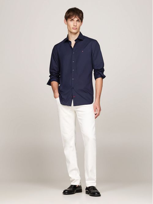 Camisa flex poplin de corte slim