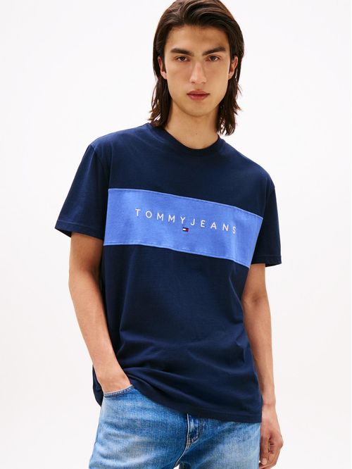 Playera de corte regular con diseño colorblock