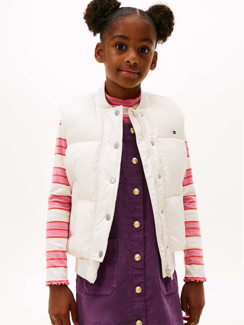 Chaleco acolchado amplio de plumón