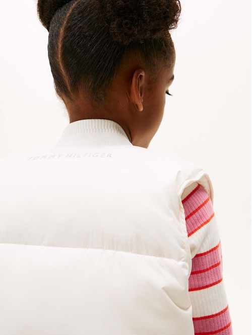 Chaleco acolchado amplio de plumón