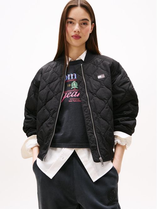 Chumpa bomber acolchada con logo