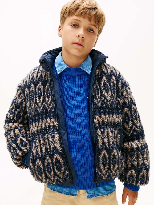 Chumpa teddy con logo engomado